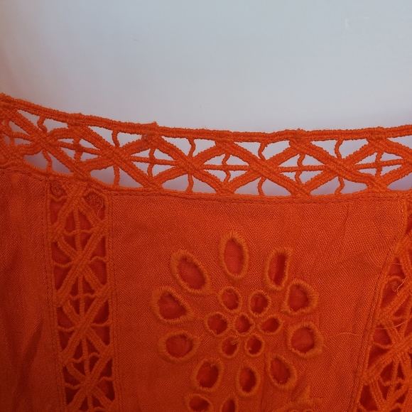 FREE People One Priscilla  Mini Dress Orange Size S - Picture 5 of 13